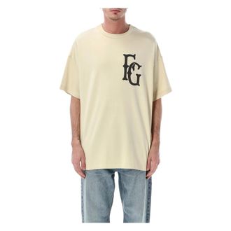 Fear of God T-Shirts, male, Beige, Size: M Tshirt 26 SS TEE