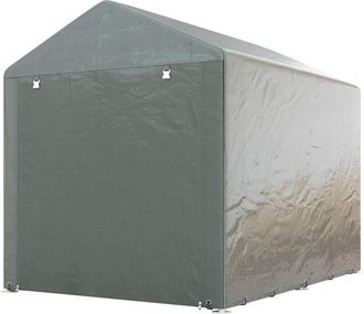 OUTSUNNY Tenda Garage per Attrezzi e Bici Copertura Anti-UV 1.6x2m Grigio Chiaro - Outsunny
