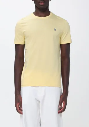 Polo Ralph Lauren T-shirt slim fit in cotone con logo ricamato e girocollo