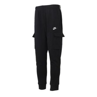 Nike MENS Sportswear Club French Terry Casual Overall Ankle Banded Pants Black CZ9955-010