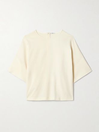 FFORME T-shirt In Misto Lana Tenley - Bianco sporco