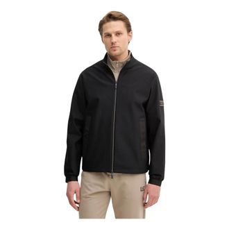 Emporio Armani Emporio Armani Ea7, Heren, Jassen, Zwart, Maat: XL Leer