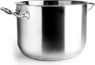 Lacor Cacerola Sin Tapa 32 Cm Acero Inoxidable Lacor Para Todo Tipo De Cocinas Capacidad 14,5 L Apto Para Lavavajillas