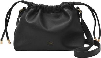 A.P.C. Bolso Hobo Mini Ninon A.P.C. Negro Sint&eacute;tico