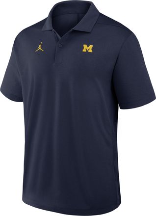 Nike Jordan Mens Michigan Primetime Victory Plus Jordan Brand Dri-FIT College Polo in Blue | J4N841SMWN-XTS