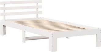 vidaXL Estructura De Cama Blanco 80 X 200 Cm Madera Maciza De Pino Vidaxl
