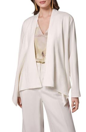 DKNY Drape Front Jacket in Cream at Nordstrom, Size X-Small