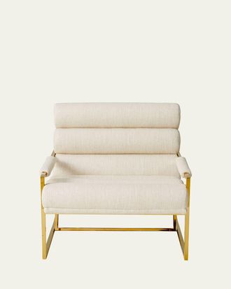 Jonathan Adler Channeled Goldfinger Lounge Chair