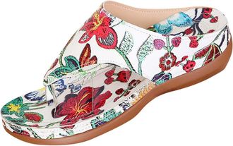 Generic Womens Orthopedic Flip Flops UK Clearance Ladies Wedge Thong Sandals Clip Toe Sliders Arch Support Slippers Soft Cushioned Slides Summer Comfy Shoes W