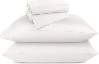 California Design Den Hotel Luxe 800 Thread Count 100% Cotton Sateen Sheet Set in True Ivory at Nordstrom, Size King
