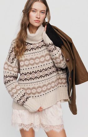 Barbour Helen Fair Isle Turtleneck Sweater