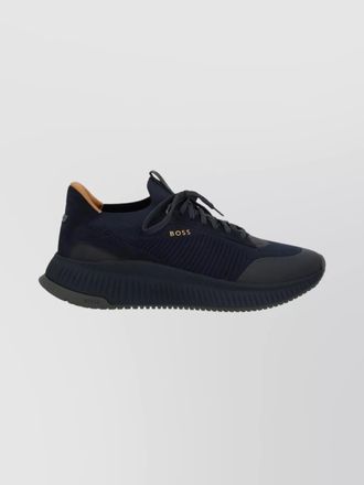 HUGO BOSS modern mesh sneakers contrast sole