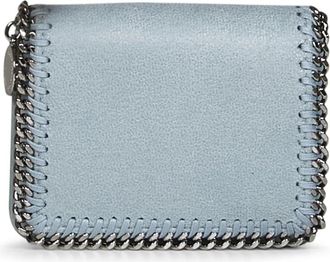 Stella McCartney Falabella Portemonnee - Dames - Portefeuilles - Blauw - ONE Size - Katoen - Accessoires