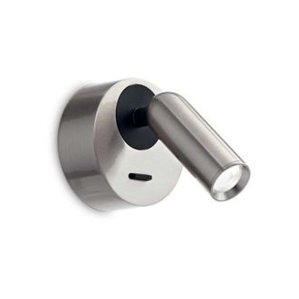 Ideal Lux Applique Moderna Bean Round Metallo Cromo Led 3W 3000K Luce Calda