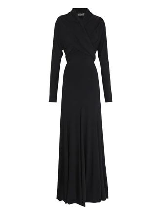 Cortana cutout long-sleeve maxi dress - Black