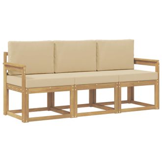 vidaXL Conjunto De Sof&aacute;s De Exterior 3 Pcs Vidaxl