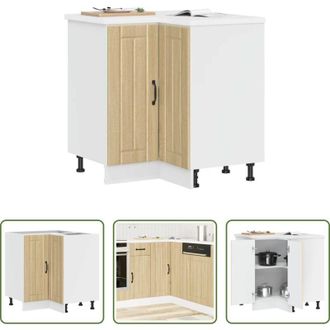 vidaXL Base cucina - Mobile Base ad Angolo Cucina Lucca Rovere Sonoma in Truciolato
