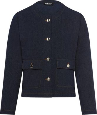 Frank Walder Frank Walder, Dames, Jassen, Blauw, Maat: 4XL Denim