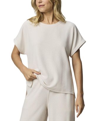 Splendid Waffle Scuba Sweatshirt
