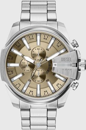 Diesel Mega Chief Slim Chronograph Stainless Steel Watch - Timeframes - Man - Silver