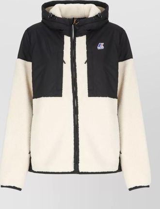 K-Way hooded zip-up faux fur jacket