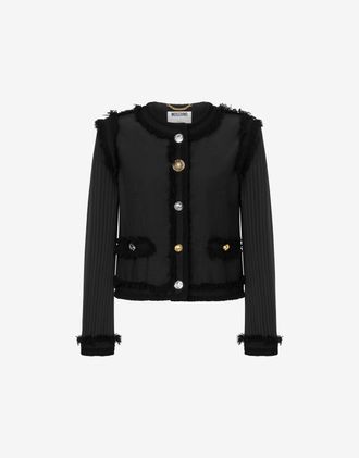 Moschino Stretch boucl&eacute; jacket - Black