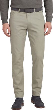 Meyer pantalon Chicago olijfgroen perfect fit katoen