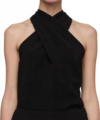 A.L.C. Quinn Halter Top In Black