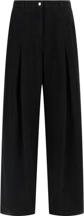 Dolce & Gabbana Shara Jeans - Dames - Wijde Broeken - Zwart - L - Katoen - Broeken