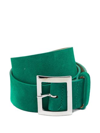 Dsquared2 pre-owned suede leather belt - women - Leather - M - Green