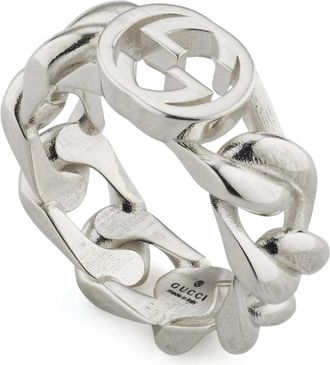 Gucci Interlocking G Ring - Dames - Ringen - Grijs - 55 MM - Accessoires
