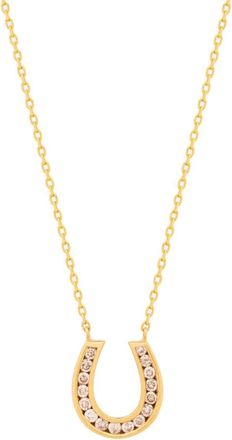 Kamushki 18kt yellow gold Horseshoe diamond necklace - women - 18kt Yellow Gold/Diamond - One Size