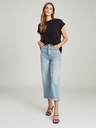 Reiss Navy Cotton Jersey T-shirt, XS