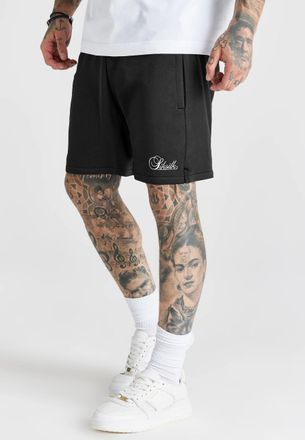 Siksilk Pantalones cortos SikSilk Essentials para hombres en negro XXL