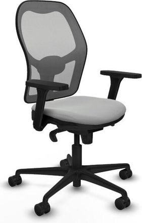 Piqueras y Crespo Piqueras Y Crespo - Jorquera Sincro Malla Gris Similpiel Gris Claro Brazos 3d Base Nailon Ruedas 65mm Nailon