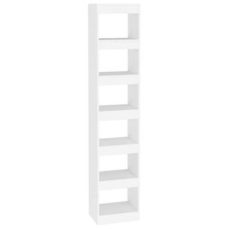 Berkfield Home Book Cabinet/Room Divider White 40x30x198 cm | Size: 40 x 30 x 198 cm