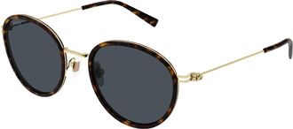 Gucci Stijlvolle zonnebril in zwart - Dames - Zonnebrillen - Bruin - 51 MM - Accessoires