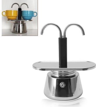OEM Cafetera Moka, Mini Cafetera Moka De 90 Ml, Cafetera Italiana De Acero Inoxidable, Deliciosa Cafetera De Espresso Casera, Para Preparar Caf&eacute; R&aacute;pidamen