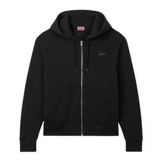 Kenzo Felpa con zip Signature Classic - - Sweatshirts & Hoodies - Uomo - Nero - M