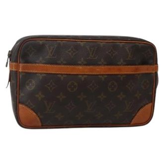 Louis Vuitton Clutch in Tela Pre-owned - - Pre-owned - Donna - Marrone - ONE SIZE