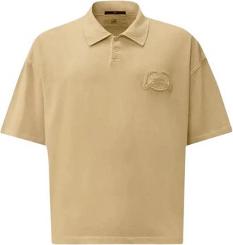 C.P. Company Polo Collar Sweatshirt - Heren - Polos - Beige - L - Tops