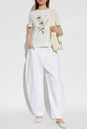 Paul Smith T-shirt With Print, Womens, Cream
