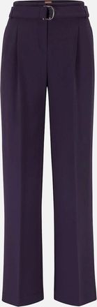 HUGO BOSS Womens Tapiana Trousers - Purple - Size: 10