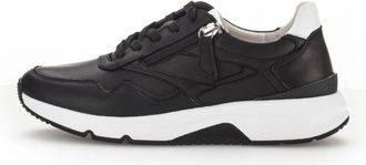Gabor Schoenen, Dames, Zwart, 39 EU, Leer, Rolling Soft Sneaker