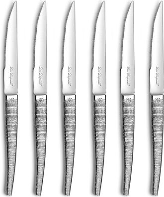 Lou Laguiole Estuche de 6 cuchillos carne Acero