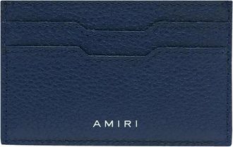 Amiri Mens Amiri Iconic Embossed Logo Card Holder in Navy - Size: ONE size