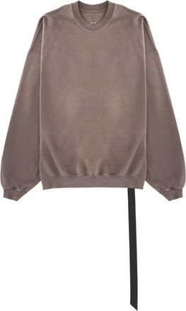 Rick Owens Taupe Solid Crew Neck Sweatshirt