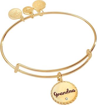 Alex and Ani Grandma Charm Bangle Bracelet in Gold at Nordstrom, Size Small/medium