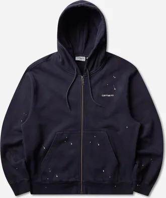 Carhartt Work in Progress Men s Hooded Painter Jacket Dark Navy (Destroy Wash)