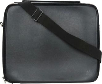 Louis Vuitton Pre-owned Cross Body Bags, male, Black, Size: ONE SIZE Pre-owned Porto Ordinateur Odessa Taiga Business Bag
